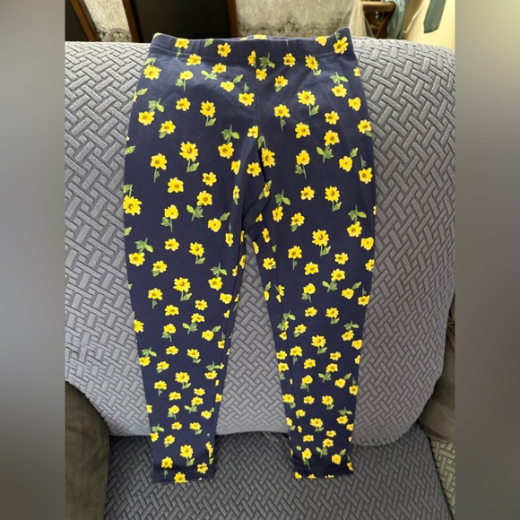 Old Navy Kids Leggings with Yellow Floral Print - Picture 1 of 6